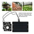 thumbnail image 3 of 6 Inch 12V Solar Exhaust Fan  Mini Ventilator Solar Panel Powered Fan Air Extractor for Dog Chicken House RV Greenhouse Fan ,High-Efficiency, 3 of 5
