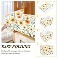 thumbnail image 2 of Yayeee Collapsible Cube Storage Bin with Lid Fabric Closet Decorative Basket with Handles, Sunflowers and Leaves Pattern, 2 of 7