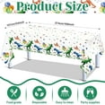 thumbnail image 2 of 3pcs Dinosaur Party Supplies Dinosaur Tablecloth Disposable Watercolor Dinosaur Birthday Table Cover Plastic Rectangular Table Cover for Boys Kids Birthday Party Decorations 54"x108", 2 of 13