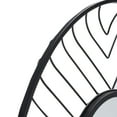 thumbnail image 4 of SAFAVIEH Tanra 26 in. x 36 in. Oval Geometric Mirror, Black, 4 of 5