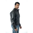 thumbnail image 5 of Reed Men's Naked Cow Leather Motorcycle Jacket 8XL Black, 5 of 6