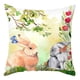 thumbnail image 4 of 6CM Funda de almohada de Pascua de 45x45cm, funda de almohada cuadrada suave y cómoda, 4 of 5