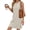 Beige, variant on Fantaslook Tank Dresses for Women Crewneck Sleeveless Mini Sundresses Casual Summer Split Dress