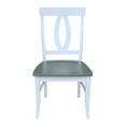 thumbnail image 6 of International Concepts Cosmo Verona Wood Dining Chairs in White/Heather Gray, 6 of 7