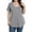 Gray, variant on Mlqidk Plus Size Tunic Tops for Women Summer 4x Plus Tops Crew Neck Womens Short Sleeve Tops Solid Color Dressy Casual Tunics Loose Fit Clothes for Women Light Blue 2XL