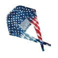 thumbnail image 4 of Independence Day 250th Anniversary Working Cap with Sweatband, Adjustable Patriotic Scrub Hat for Professionals, Dust-Proof Unisex Head Cover July 4th #0192 Sky Blue, 4 of 7
