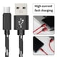 thumbnail image 4 of Monstrate Cable de carga Micro USB 3A (máx.) 1/2M tipo C Cable de datos de carga rápida Cable de carga tejido de nailon para Cable Teléfono y Comunicación Negro 2 metros, 4 of 6