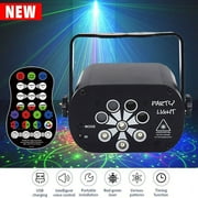 YeekTok 120 Patterns Remote RGB Stage Light LED Projector Party Lamp Rechargeable