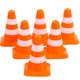 thumbnail image 2 of 14 mini conos de tráfico, señales de aparcamiento de plástico, juguete ideal para fiestas infantiles con temática de construcción. Color naranja., 2 of 8