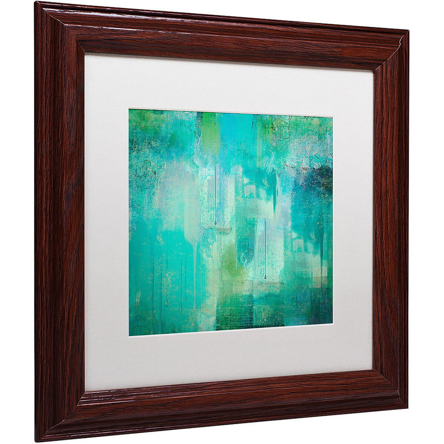 Color Bakery 'Aqua Circumstance' Matted Framed Art