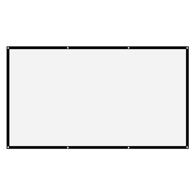 Écran de Projection, 16:9 Écran de Projection Portable Épaissi Blanc Apparence Frappante