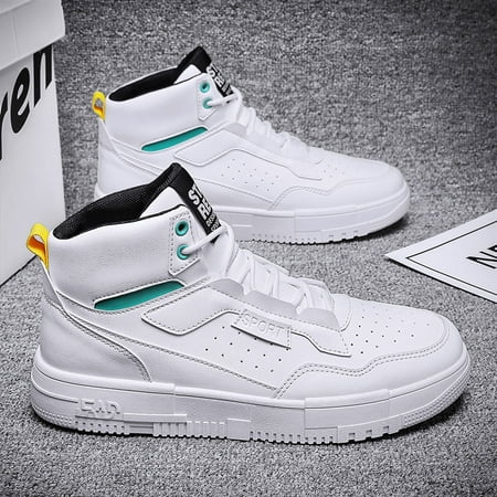 

Men‘s Skate Shoes Fashion Casual Lightweight High Top Shoes Elevator Shoes Outdoor Walking Sneakers