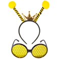 thumbnail image 1 of Disfraz de abeja amarilla, fiesta de disfraces de Halloween Bumblebee para mujeres, hombres y niños brillar Electrónica, 1 of 5