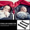 thumbnail image 3 of LEORX Twin Stroller Adapter Adjustable 3Pcs 7.9X1.2X0.8In, 3 of 8
