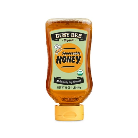 Busy Bee Organic Honey, 16 oz (Best Plants For Bees To Make Honey)