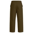 thumbnail image 6 of CCRFTGI Men's Pants Workout Big and Tall Hiking Pants Active Elastic Drawstring Mens Joggers Outdoor Travel Sweatpants with Pockets Brown L, 6 of 6