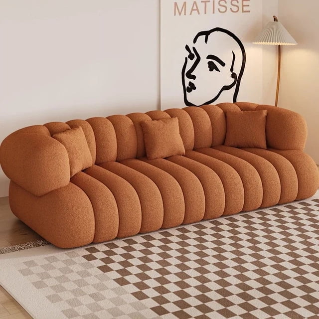 Nordic Comfortable Sofas Modern Minimalist Puffs Italian Living Room Sofa Luxury Romantic Canape Salon Decor My Lux Decor Round