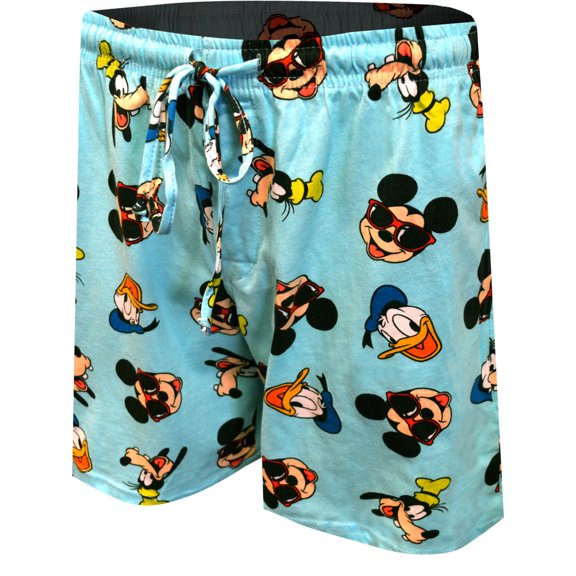 MJC Mens Disney's Classic Mickey Mouse Donald and Goofy Lounge Shorts (Medium)