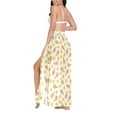 thumbnail image 3 of Women Sarong Wraps Yellow Pickleball Balls Swimsuit Beach Pareo Bikini Coverups Skirt L, 3 of 7
