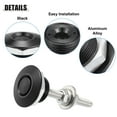 thumbnail image 3 of Unique Bargains 4 Pcs Black Bumper Quick Release Lock Latch Aluminum Alloy Hood Pin Lock Push Button Bonnet, 3 of 7