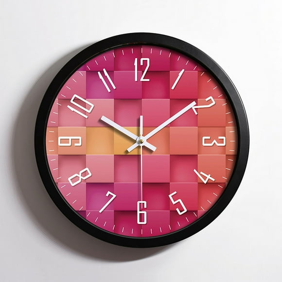 CozySound Reloj de Pared Silencioso sin Tictac de 12 Pulgadas para Hogar/cocina/oficina/aula/escuela Clocks