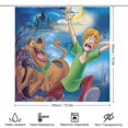 thumbnail image 2 of Scooby Doo Animated Shower Curtain Waterproof Polyester Fabric Bathroom Curtain Decorative Set with 12 Hooks, 2 of 7