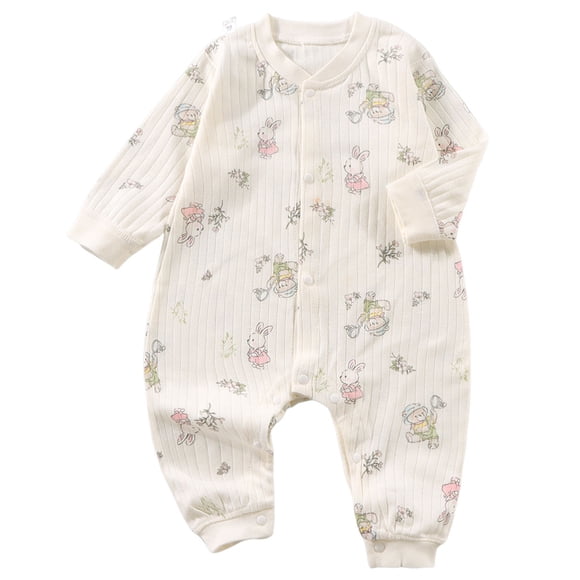 gdxvjhbj Baby Boy Clothes Newborn Baby Footie Pajamas with Two-Way Zipper & Fold-Over Mittens, Soft Stretchy Romper for Newborn Boy Girl 0 3 6 9 12 18 24 Months (Beige,12-18 Months)