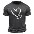 thumbnail image 4 of hotojiny Valentine's Day Shirt Men Stylish Printed T-Shirts Summer Crew Neck Short Sleeve Casual Tops Valentine Tees, 4 of 4