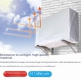 thumbnail image 4 of Outdoor Air Conditioner Cover for 2-2.5P Units (96x40x70cm) - Five-Sided Full Protection, Durable Polyester Fabric, Weatherproof Dustproof Sunproof Rainproof Shield with Modern Simple Design & Easy, 4 of 6