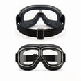 thumbnail image 1 of Sokhug Motorcycle Riding Mirror Style Helmet Eyepiece, Retro Windproof Goggles, Visor Accessory for Cruiser Helmets, 1 of 5
