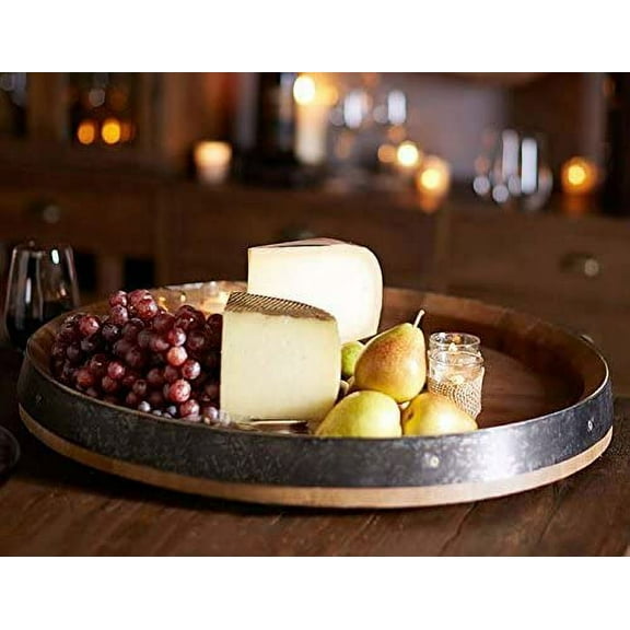Wine Barrel Head Lazy Susan by Wine Barrel Creations