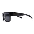thumbnail image 4 of Locs Patriotic USA Flag Print Arm Flat Top Manly Sunglasses Matte Black B/W Flag, 4 of 4