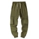 thumbnail image 1 of Pantalones largos de moda para hombre, con cordón, cintura elástica, multibolsillos, informales, largos y deportivos., 1 of 5