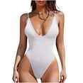 thumbnail image 2 of Elainilye Fashion Womens One Piece Swimsuit Sexy Print Swimwear with Padded Slim Swimsuits Bikini Beachwear,White, 2 of 9