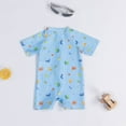 thumbnail image 3 of Gerichy Boys Swim Set, 2T 3T 4T 5T Swimsuit Boys Boys Swimsuit Comfortable Breathable Fashion Beach Coconut Tree Print Boys Swimsuit, 3 of 6