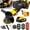 1 x 4.0AH battery+toolbox, variant on 21V Cordless Angle Grinder, Lightweight Handheld Grinder for Cutting, Grinding & Polishing