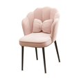 thumbnail image 2 of Sillón De Tocador Con Respaldo, Sillón De Escritorio Para Oficina, Dormitorio, Restaurante, Color Rosa Claro, 2 of 8