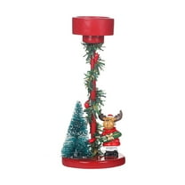 Christmas Candle Holder Decorative Reindeer Candle Holder - Reindeer Candle Holders for Pillar Candles Christmas Candle Holder for Table Centerpiece, Coffee Table, Fireplace Mantel