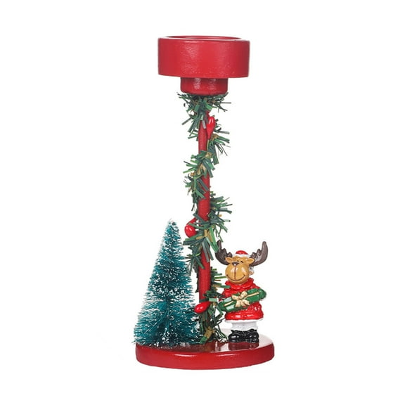 Christmas Candle Holder Decorative Reindeer Candle Holder - Reindeer Candle Holders for Pillar Candles Christmas Candle Holder for Table Centerpiece, Coffee Table, Fireplace Mantel