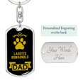 thumbnail image 2 of Porte-clés Lagotto en Acier Inoxydable Ou or 18 Carats, 2 of 8
