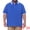 Royal Blue, variant on DARING DIVA Men's Big Tall Contrast Color Short Sleeve Button Down Polo XL White