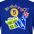 thumbnail image 4 of Inktastic Birthday Boy 5th Birthday Long Sleeve Youth T-Shirt, 4 of 5
