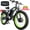 Black Green, variant on (US in Stock)6000W Electric Bike for Adults, 45MPH Fast Ebike with 60V25Ah Removable Battery, 100 Miles Long Range Electric Dirt Bike, 26" Fat Tire E-Bike with Hydraulic Disc Brakes