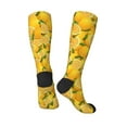 thumbnail image 4 of Bingfone Compression Socks For Women And Men Long Socks For Running Athletic Cycling Nurse-Yellow Limes, 4 of 9