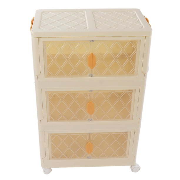 Contenedores de Almacenamiento Caja Organizadora Plegable de Plástico con Tapas Cajas de Utilidad Apilables para Sala de Estar Dormitorio Cocina ANGGREK Otros