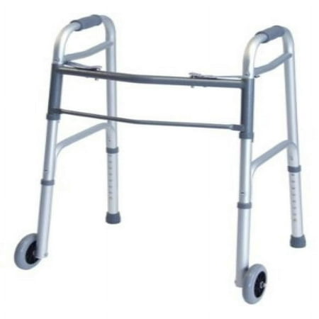 Lumex 716370A-2 Everyday Dual Release Walker with 5" Wheels, Junior (Pack of 2)