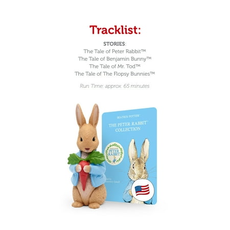 Tonies Peter Rabbit, Audio Play Figurine for Portable Speaker, Small, Multicolor, Plastic