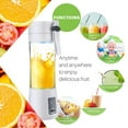thumbnail image 2 of Portable Mini Blender USB Rechargeable Fruit Juice Blender,Shakes Smoothie Blender-6 Blades,Mini Travel Personal Blender,Household Mixer For Juicing Vegetables Meat Crushed Ice-Easy Clean, 2 of 8