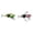 Green+Red, variant on 2026 New Bionic Wasp Micro Topwater Lure Crawl Bait with Acoustic Noise Steel Balls Carbon Steel Hooks for Bass Pike Fishing （Green）