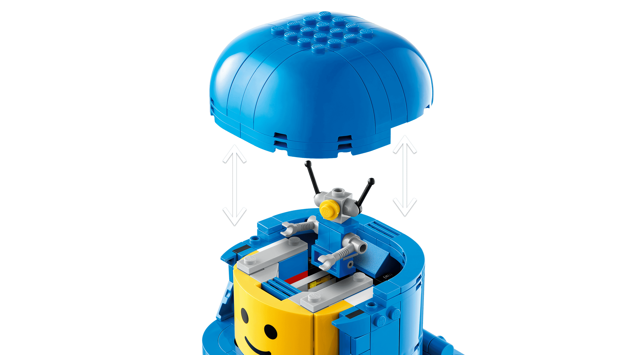 LEGO Up-Scaled Blue Astronaut Minifigure – 793-Piece Buildable Space Figure with Movable Parts, Hidden Mini Robot & Rocket, Collectible Display Gift for Kids – 40921